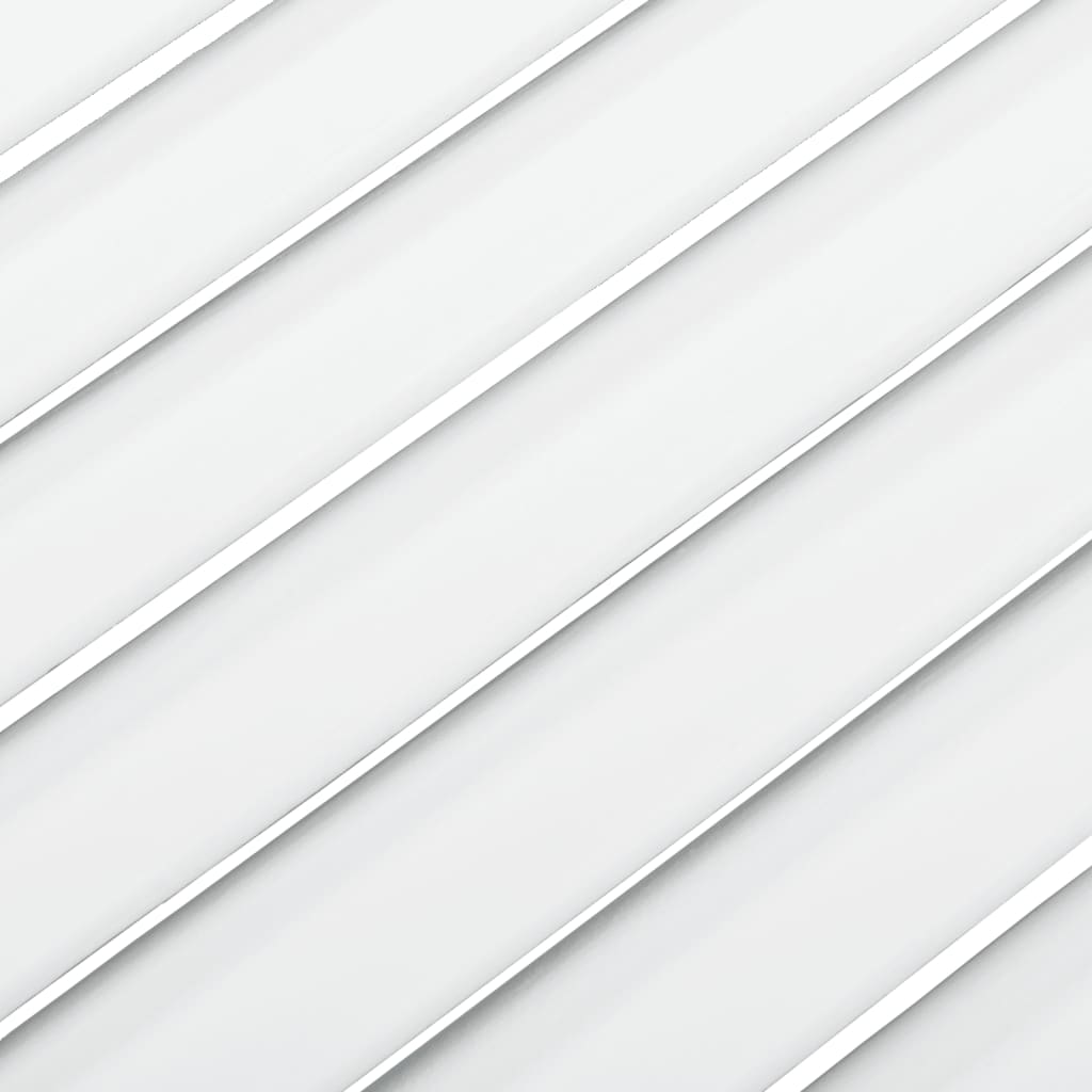 vidaXL Schranktüren Lamellen-Design 2 Stk Weiß 39,5x59,4 cm Massivholz