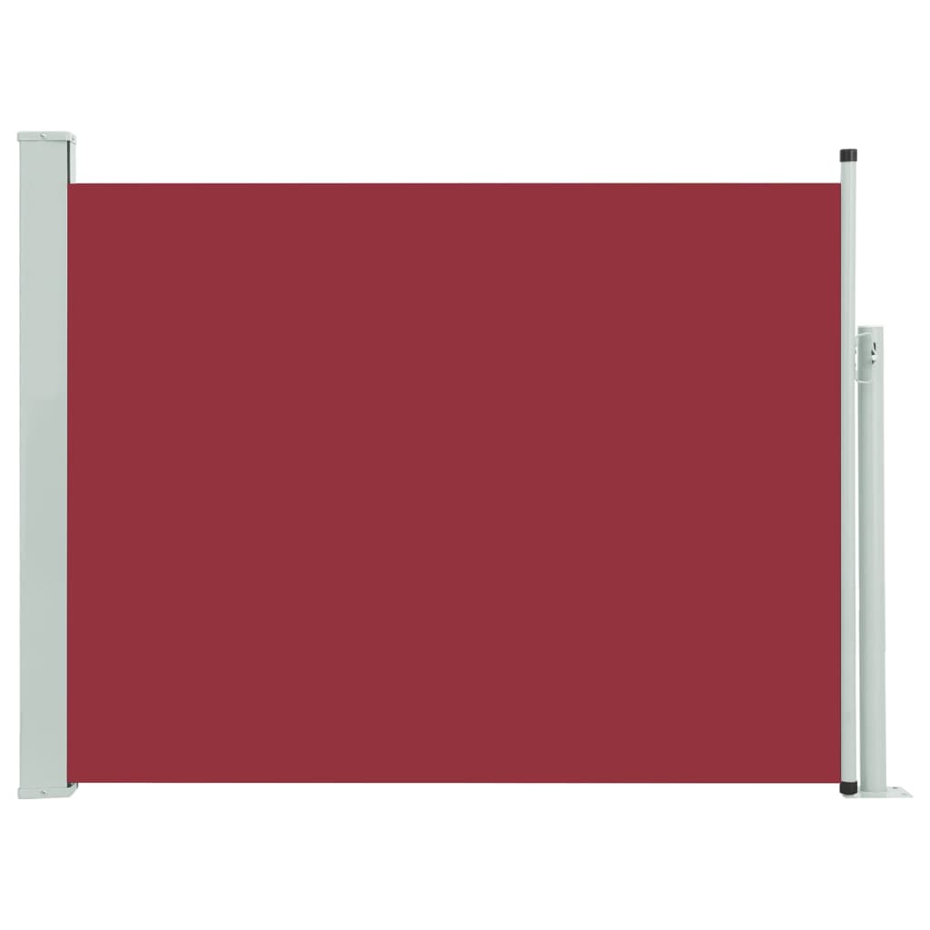vidaXL Ausziehbare Seitenmarkise 140×500 cm Rot