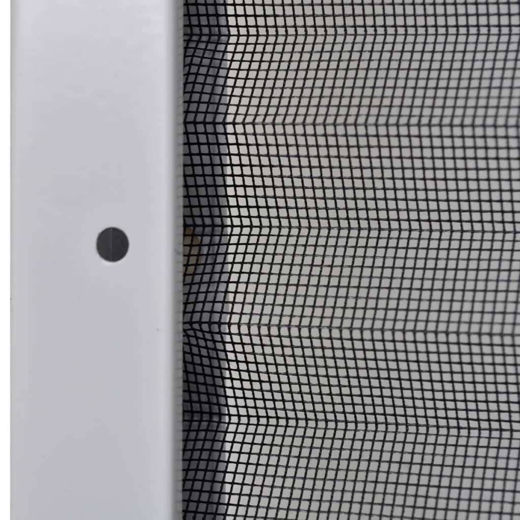 vidaXL Insektenschutz-Plissee für Fenster Aluminium 80 x 100 cm