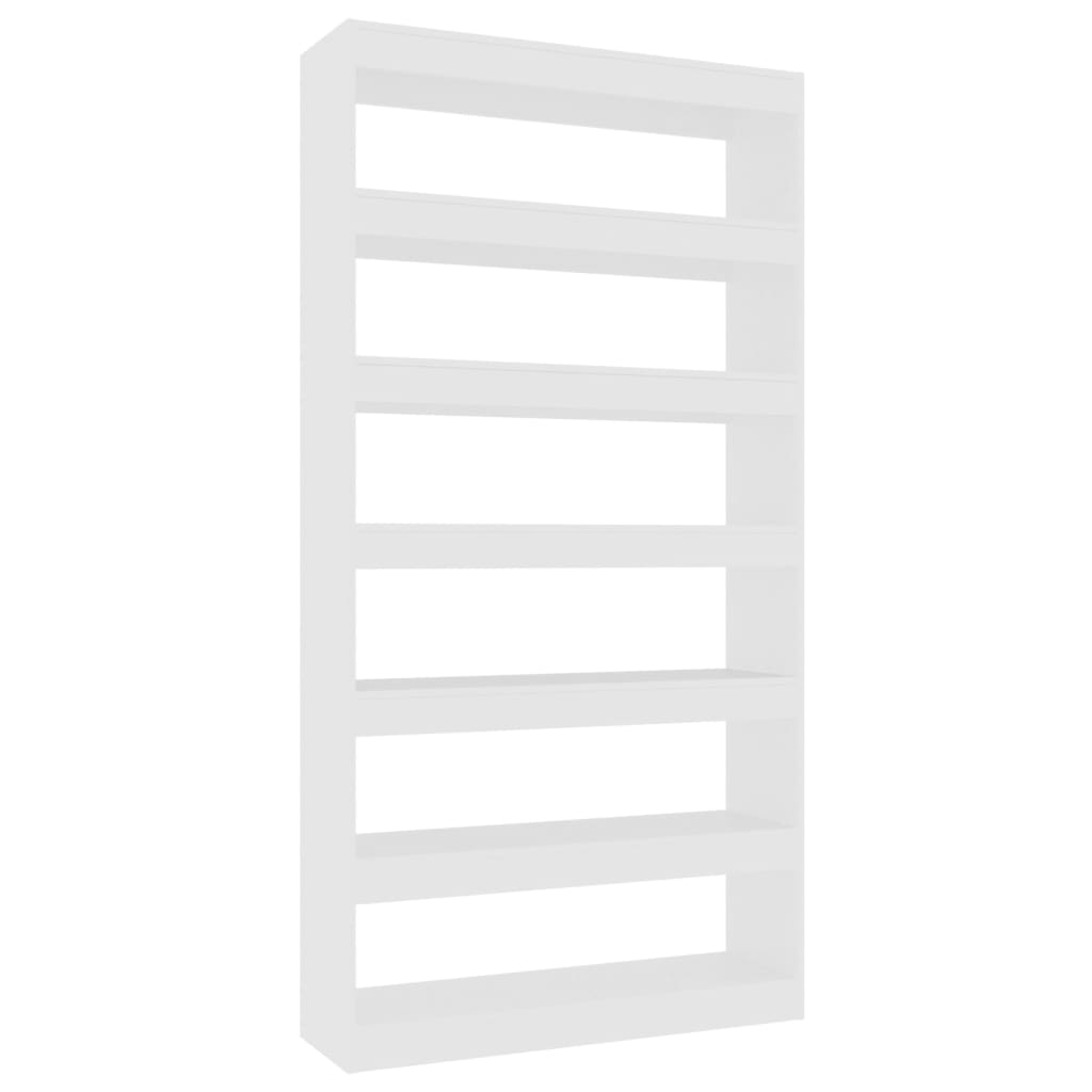 vidaXL Bücherregal/Raumteiler Weiß 100×30×198 cm Holzwerkstoff