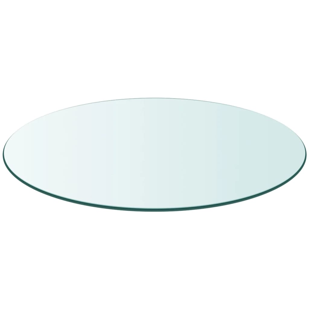 vidaXL Tischplatte aus gehärtetem Glas rund 600 mm