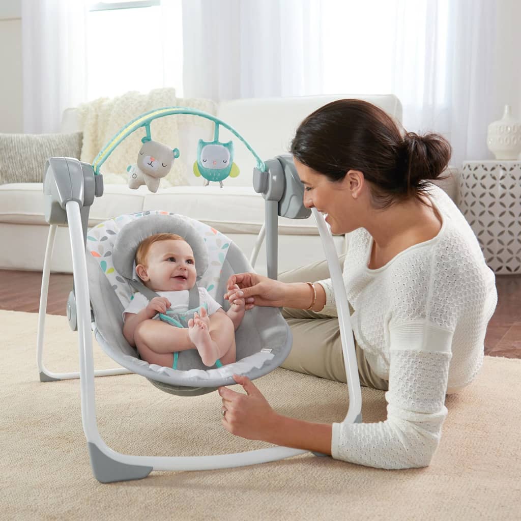 Ingenuity Tragbare Babywippe Comfort 2 Go Fanciful Forest