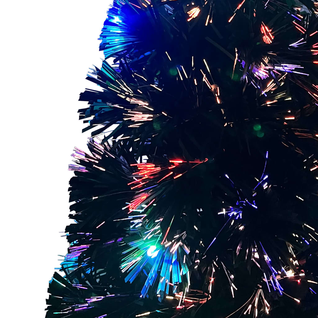 vidaXL Weihnachtsbaum mit Beleuchtung und Ständer 150 cm Glasfaser
