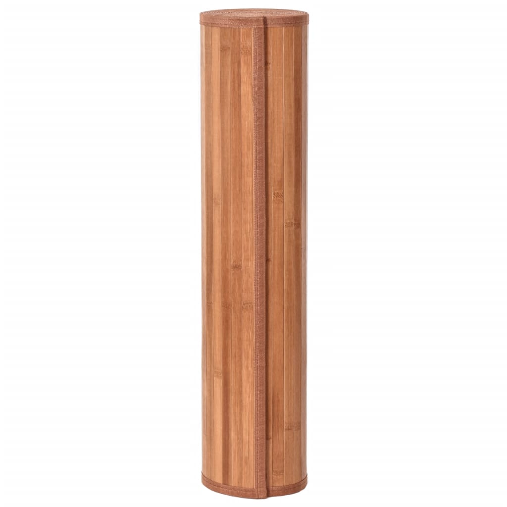 vidaXL Teppich Rechteckig Braun 60x500 cm Bambus