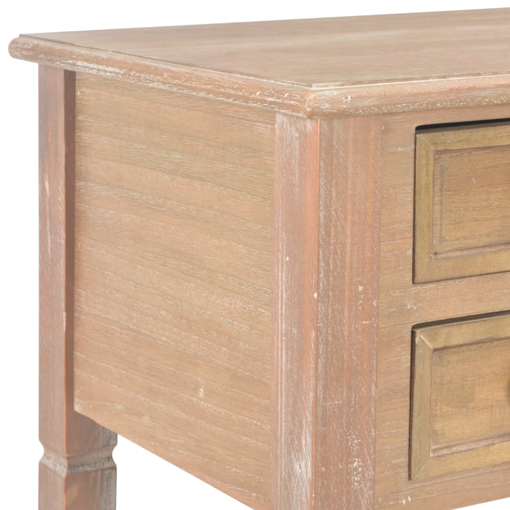 280072 vidaXL Writing Desk Brown 109,5x45x77,5 cm Wood