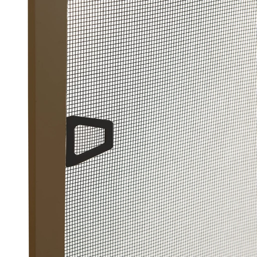 vidaXL Insektenschutz für Fenster Braun 80x100 cm