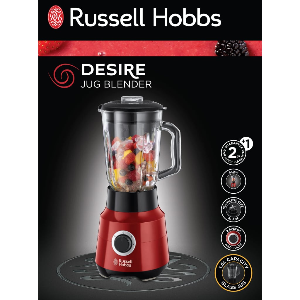 Russell Hobbs Standmixer Desire Rot 650 W