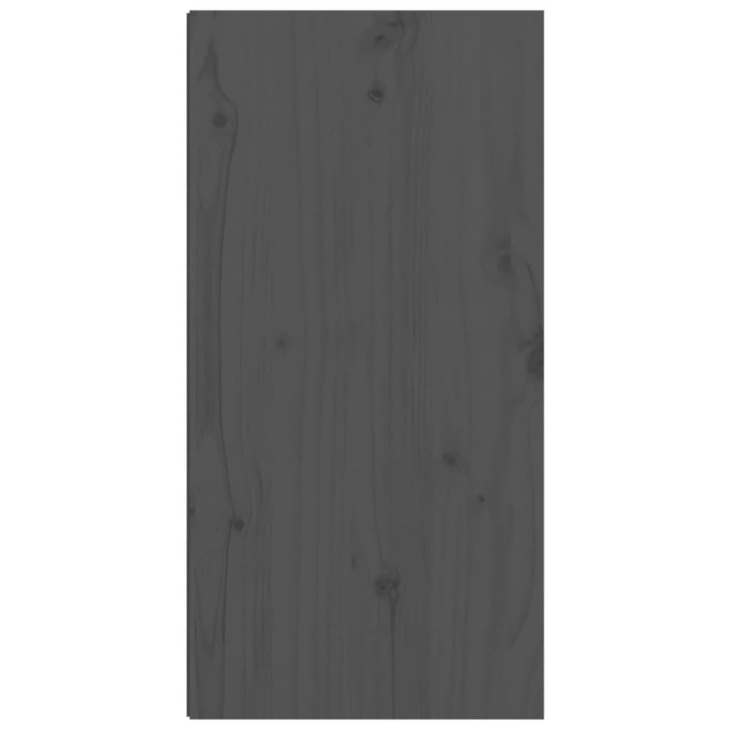 vidaXL Wandschrank Grau 30x30x60 cm Massivholz Kiefer