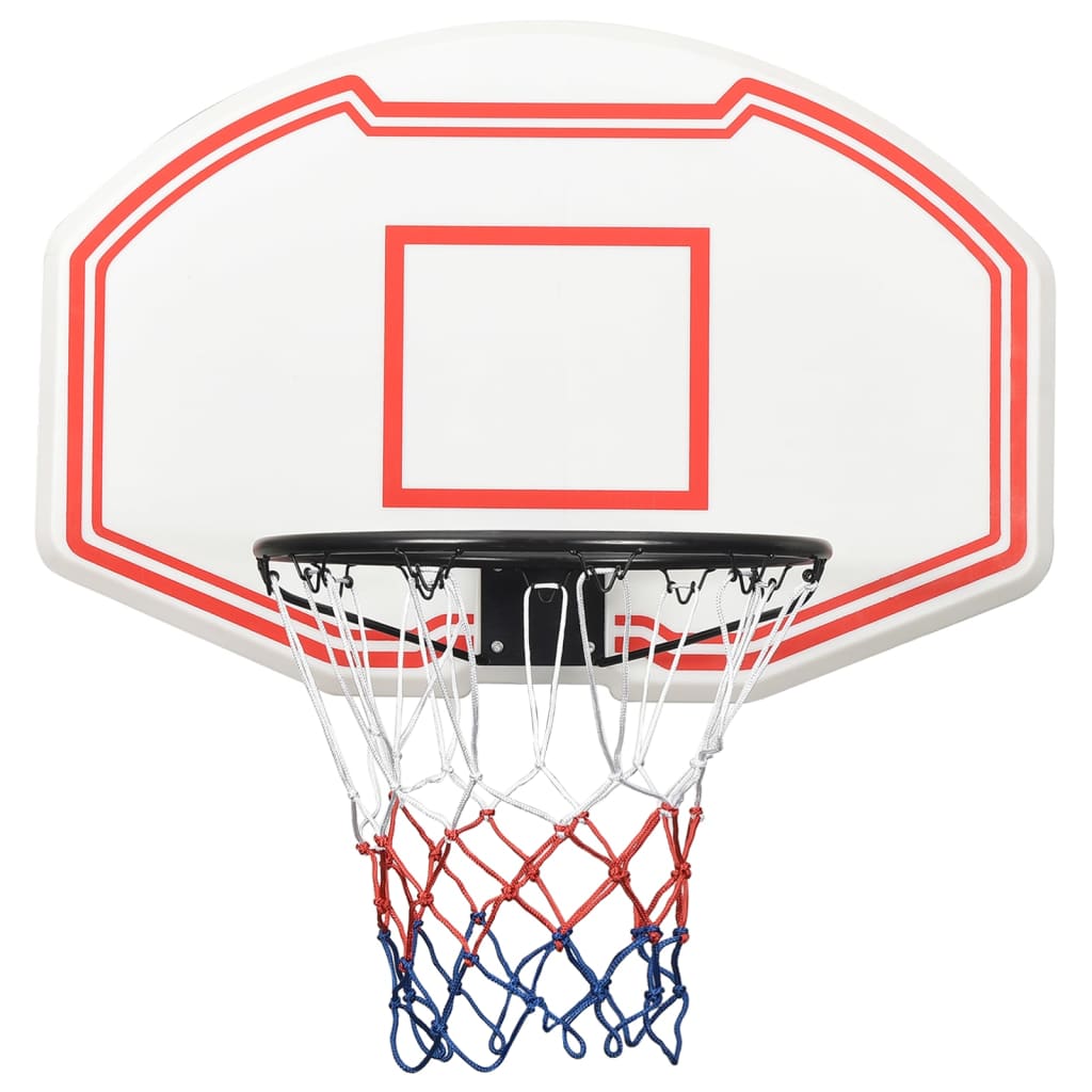 vidaXL Basketballkorb Weiß 90x60x2 cm Polyethylen