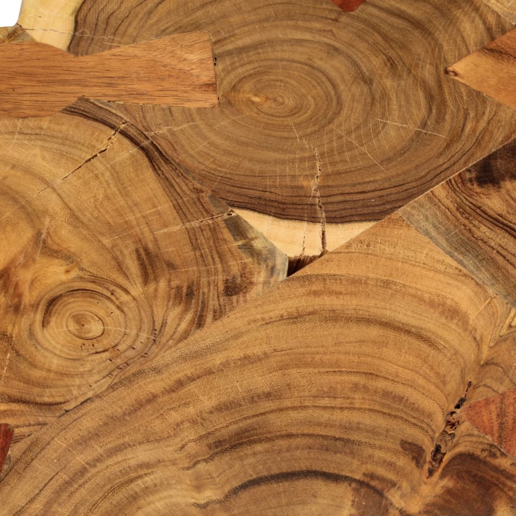 vidaXL Couchtisch 35 cm 4 Baumscheiben Massivholz