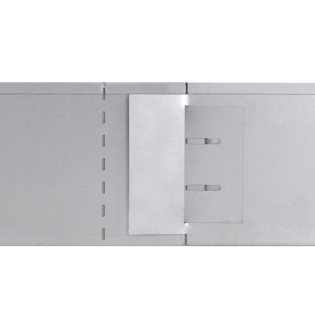 vidaXL Flexible Rasenkante 20-er Set Verzinkter Stahl 100x14 cm