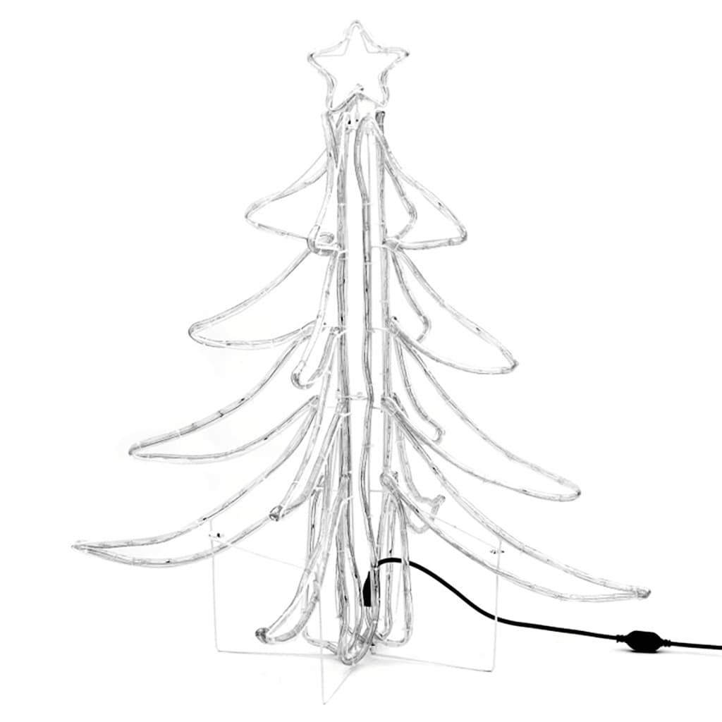 vidaXL LED-Weihnachtsbaum Klappbar Warmweiß 87x87x93 cm