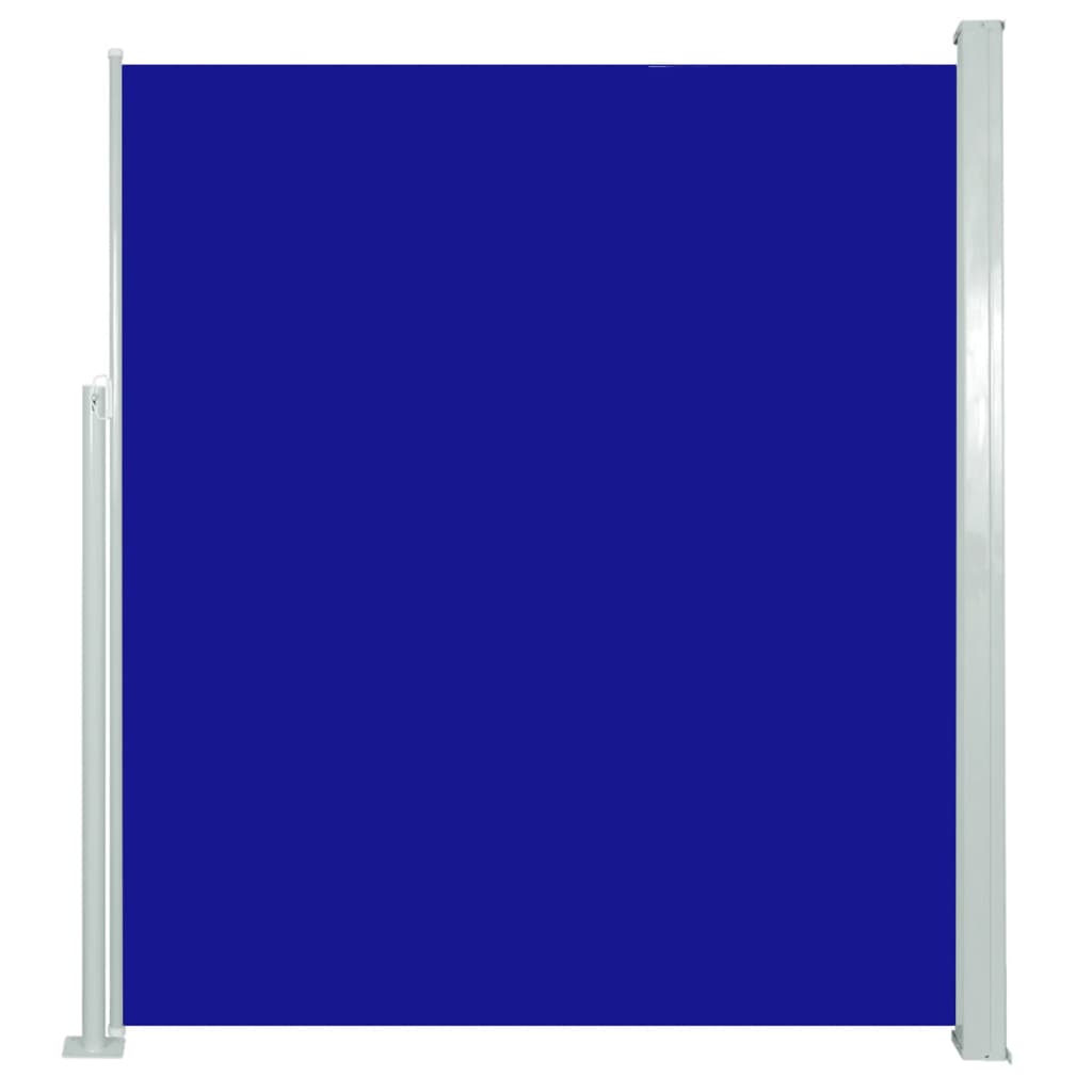 vidaXL Ausziehbare Seitenmarkise 160x500 cm Blau
