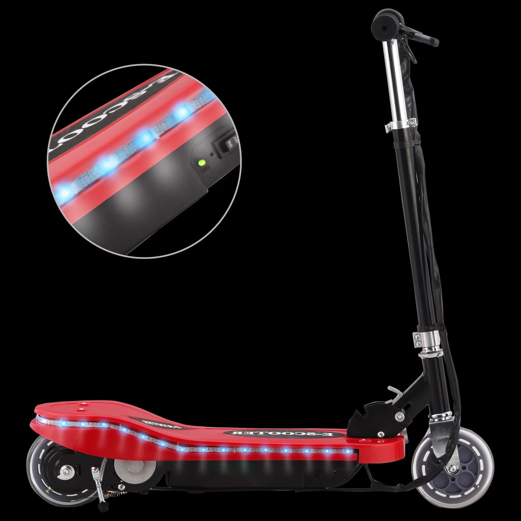 vidaXL E-Scooter mit LED 120 W Rot