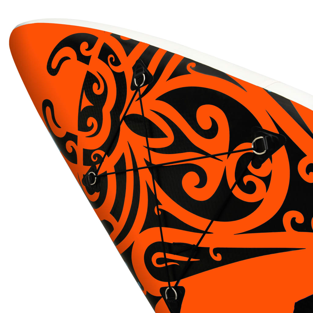 vidaXL SUP-Board-Set Aufblasbar 305x76x15 cm Orange