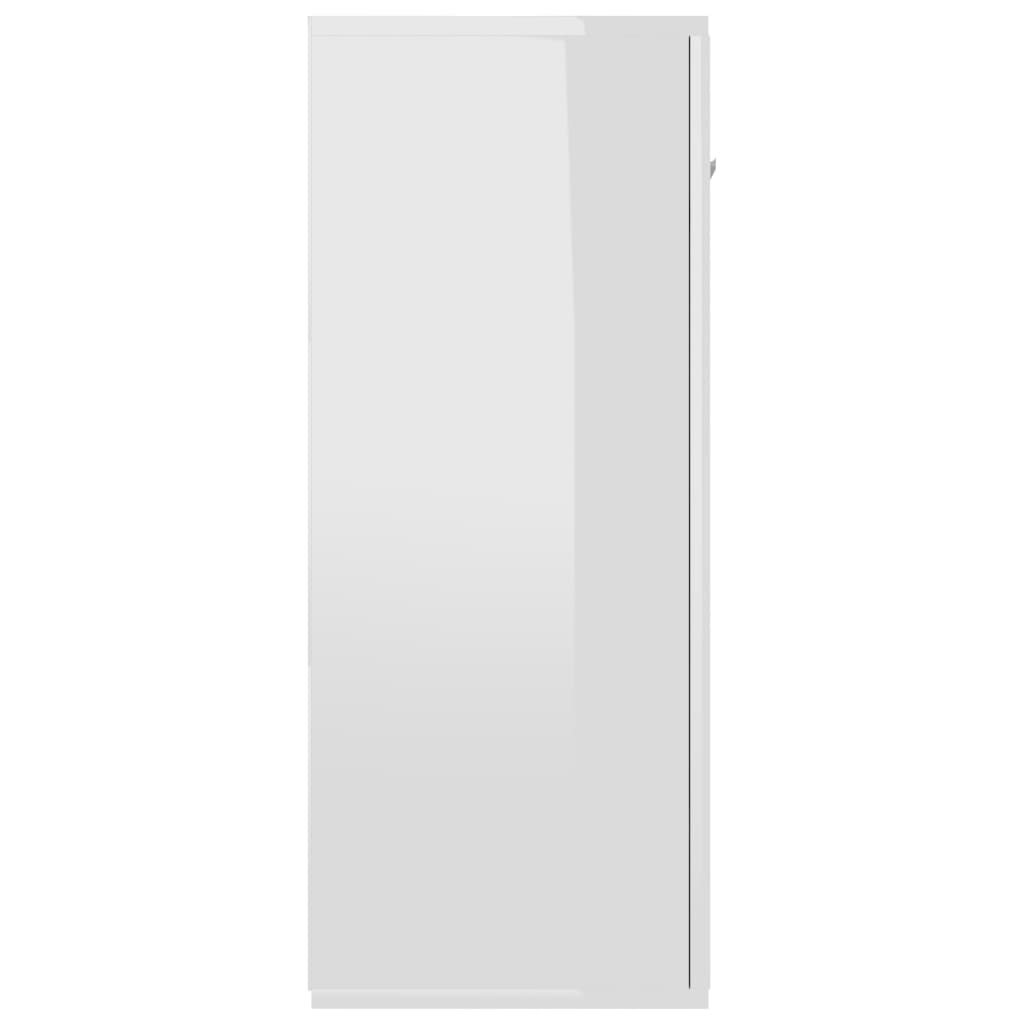 vidaXL Sideboard Hochglanz-Weiß 105x30x75 cm Holzwerkstoff