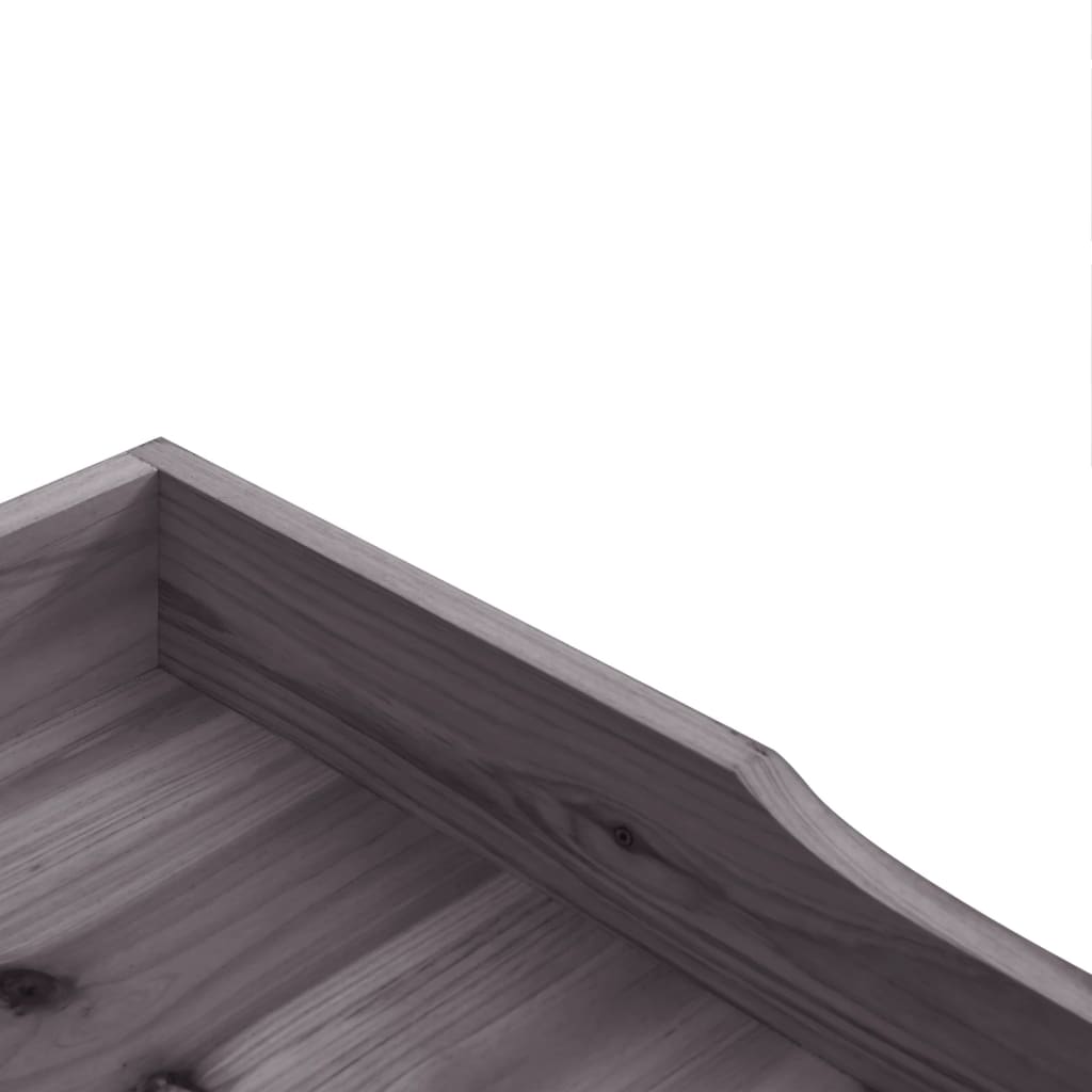 vidaXL Pflanztisch mit Ablage Grau 78x38x82,5 cm Massivholz Tanne