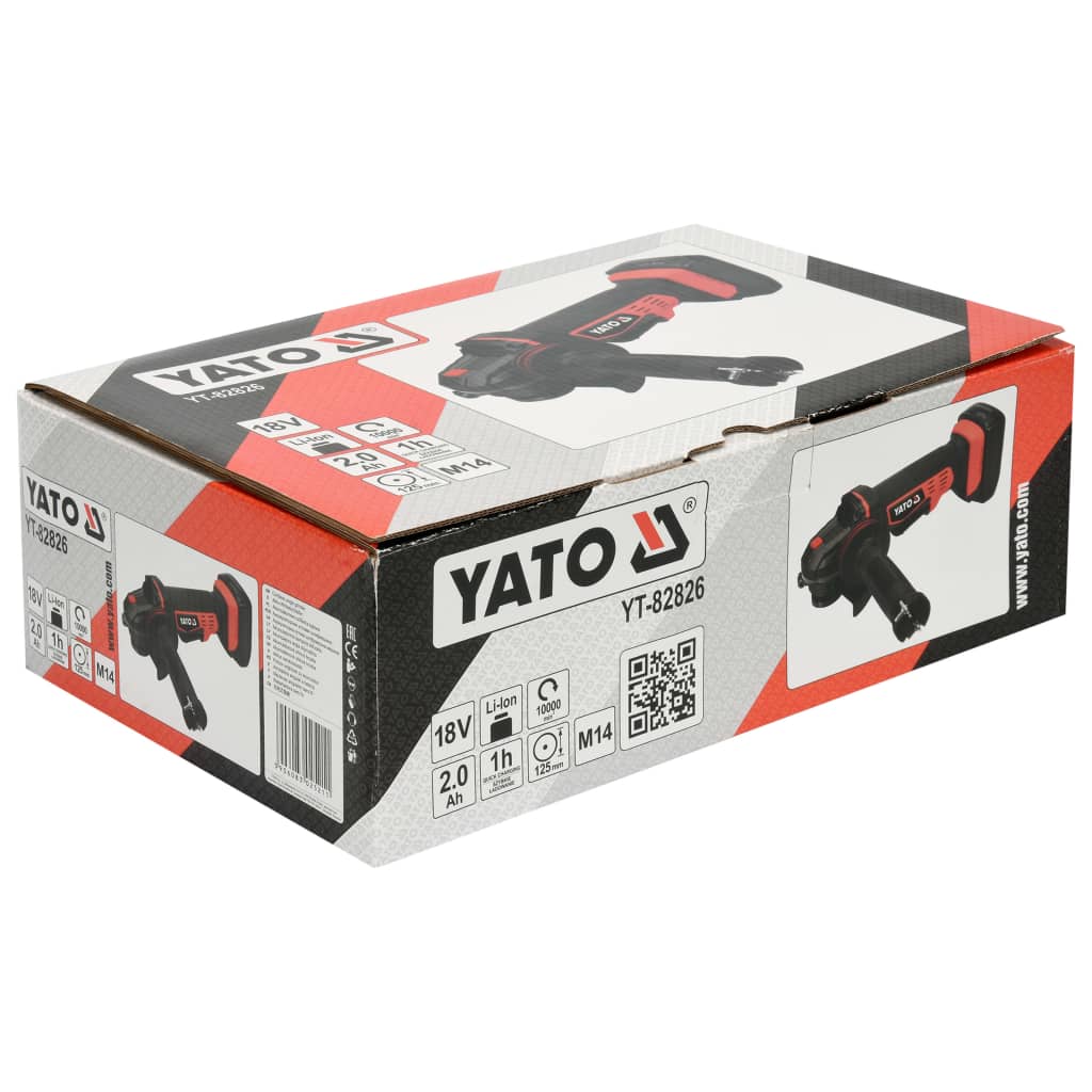 YATO Winkelschleifer ohne Akku 18 V 125 mm
