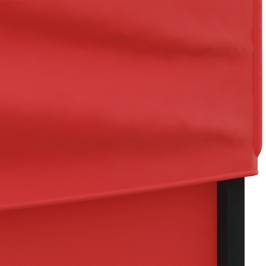 vidaXL Partyzelt Faltbar mit Seitenwänden Rot 3x6 m