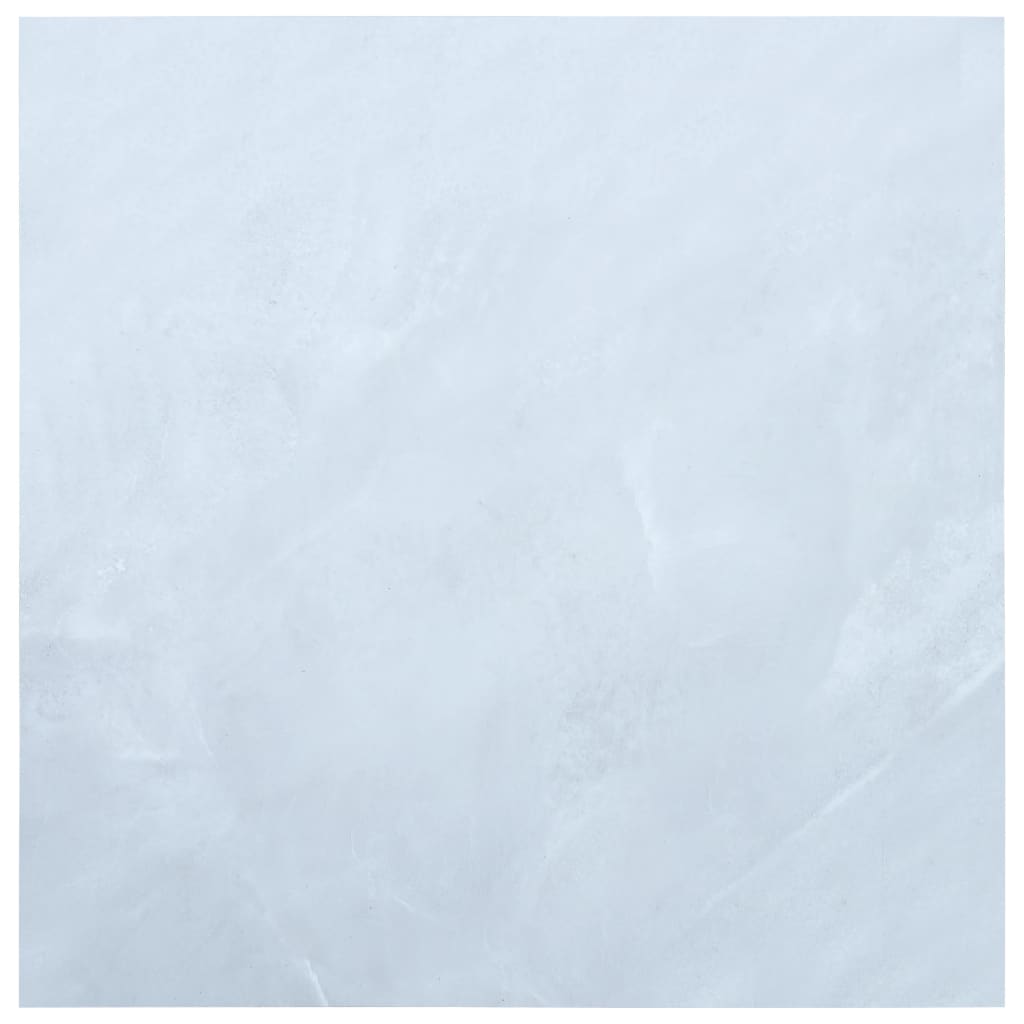 vidaXL PVC-Fliesen Selbstklebend 5,11 m² Weiß Marmor-Optik