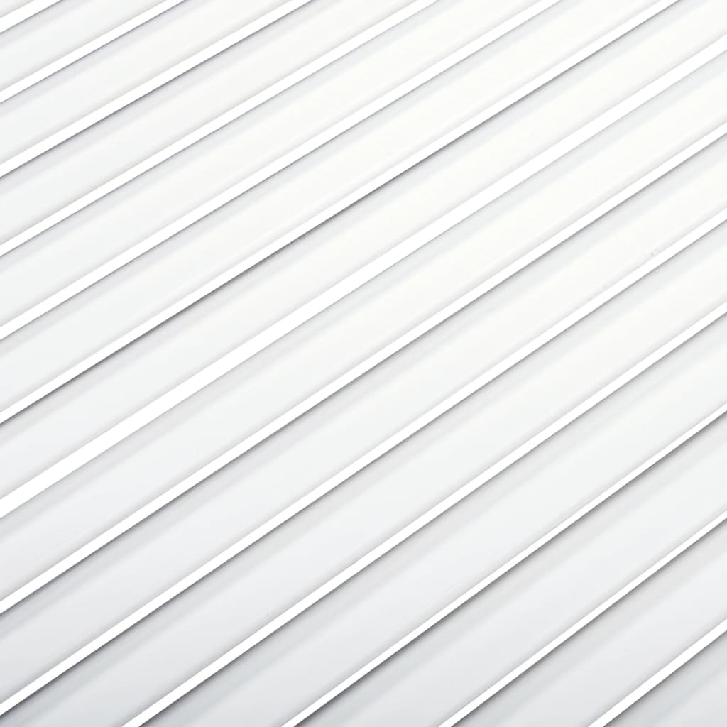 vidaXL Schranktüren Lamellen-Design 4 Stk Weiß 99,3x39,4 cm Massivholz