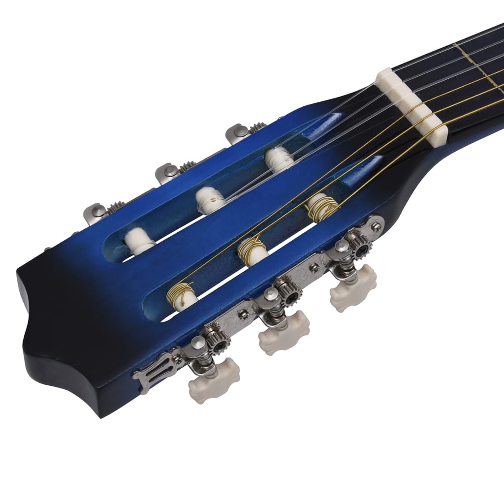 vidaXL Westerngitarre Cutaway mit Equalizer und 6 Saiten Blau