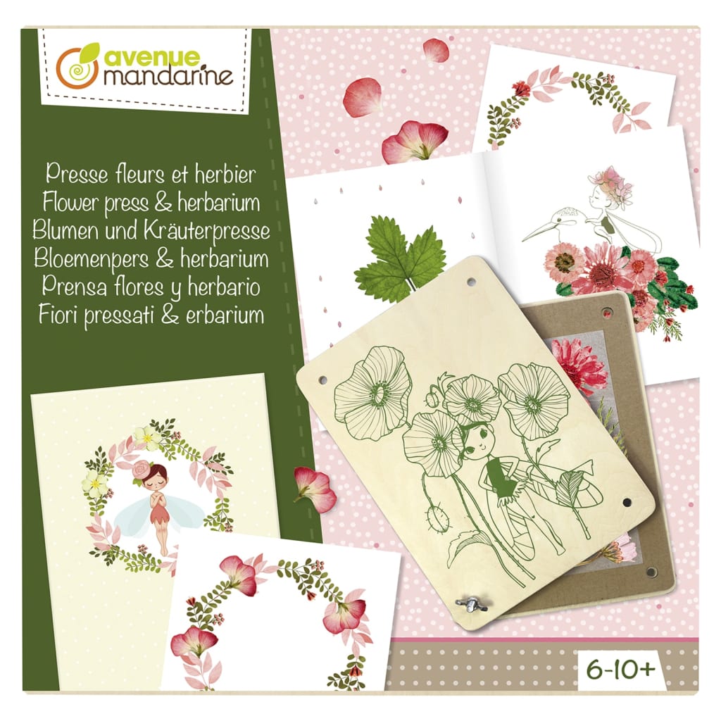 Avenue Mandarine Kreativ-Box Flower Press & Herbarium