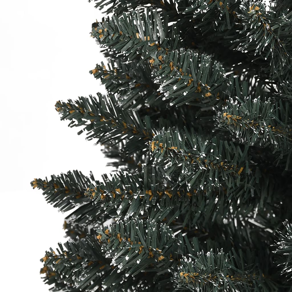 vidaXL Künstlicher Weihnachtsbaum mit Ständer Schlank Grün 150 cm PVC