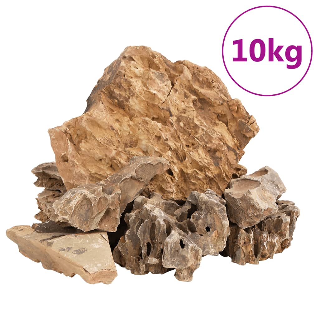 vidaXL Drachensteine 10 kg Braun 5-30 cm