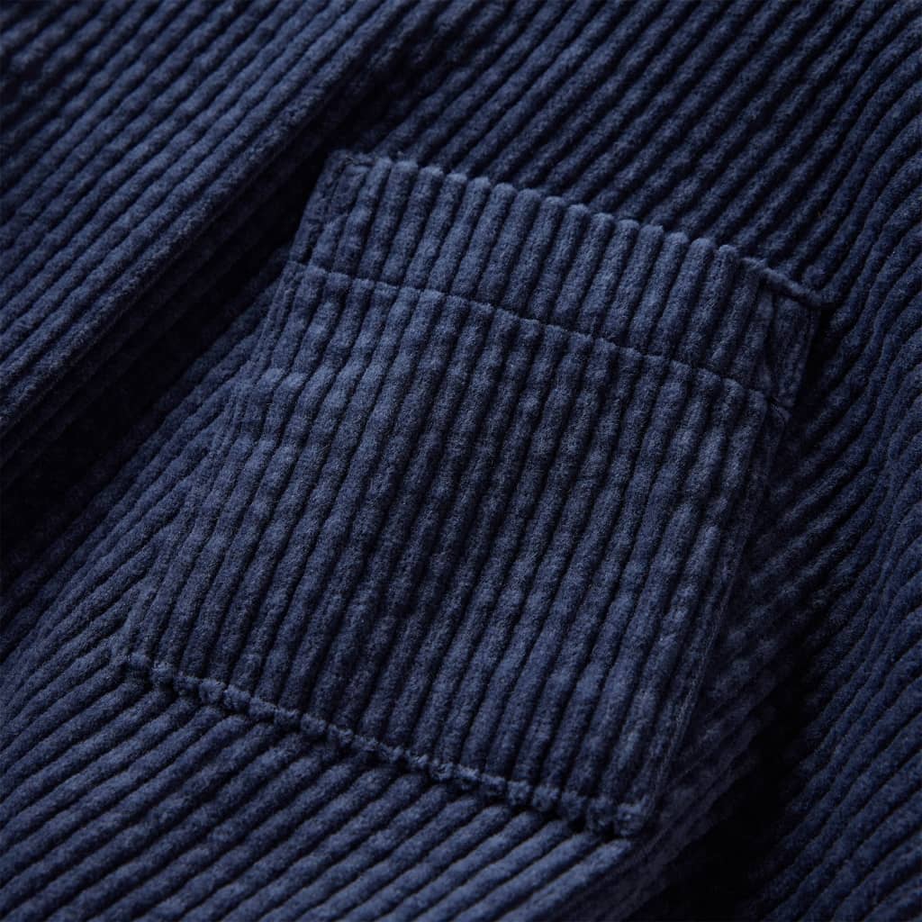 Kinderrock mit Taschen Cord Marineblau 92