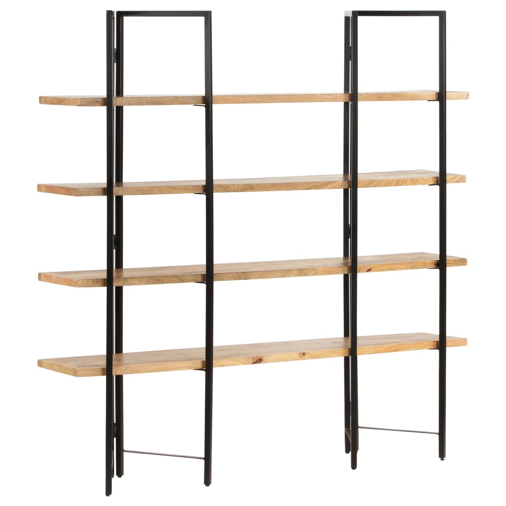 vidaXL Bücherregal mit 4 Regalböden 160x35x160 cm Mango Massivholz