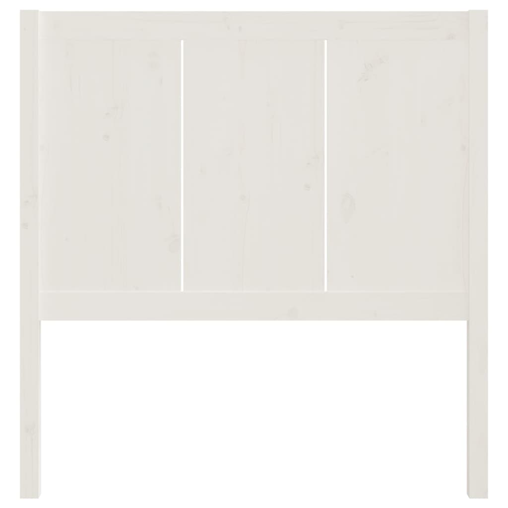 vidaXL Kopfteil Weiß 80,5x4x100 cm Massivholz Kiefer