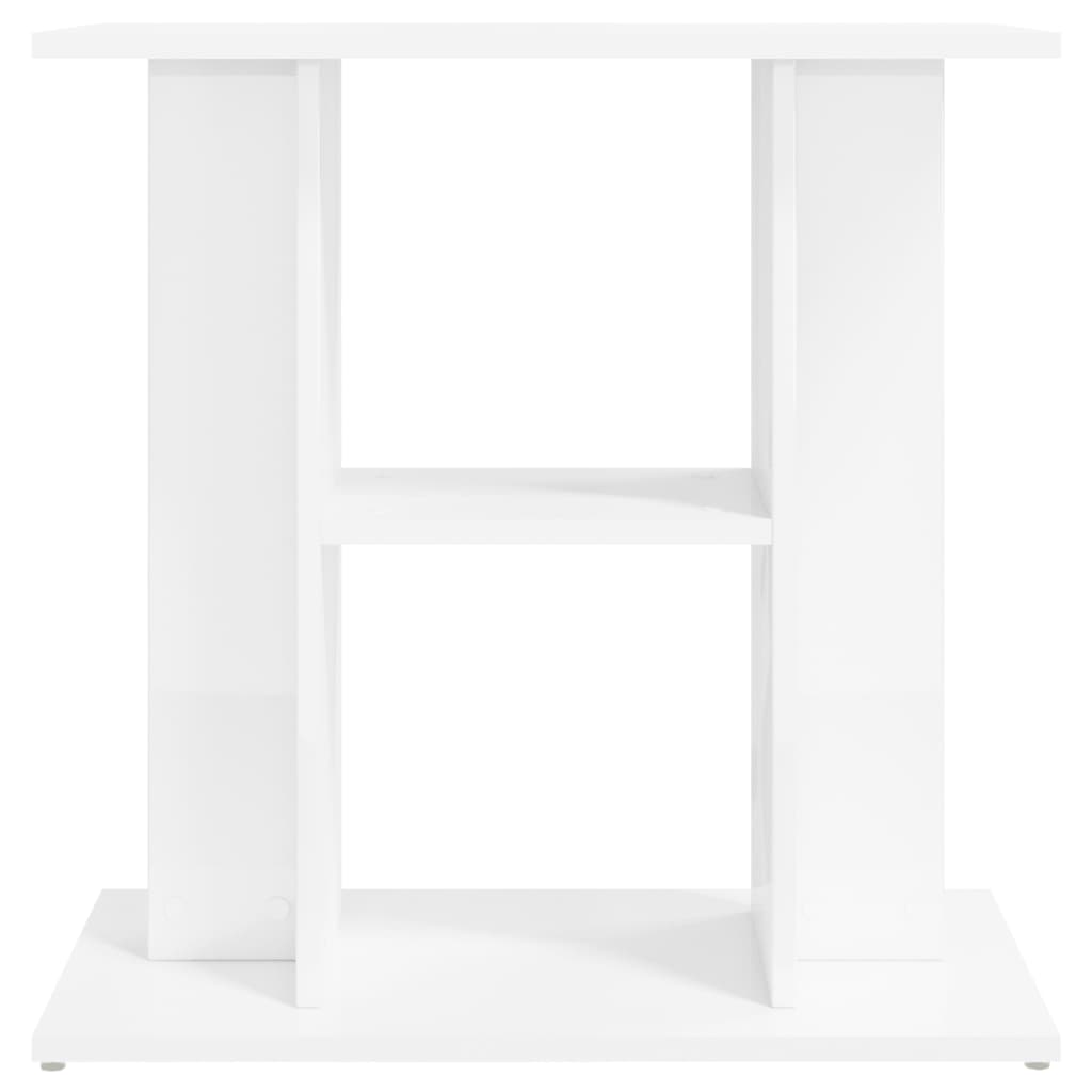 vidaXL Aquariumständer Hochglanz-Weiß 60x30x60 cm Holzwerkstoff