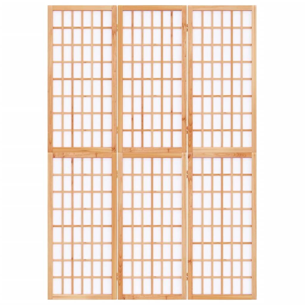 vidaXL 3-tlg. Paravent Japanischer Stil Faltbar 120x170 cm