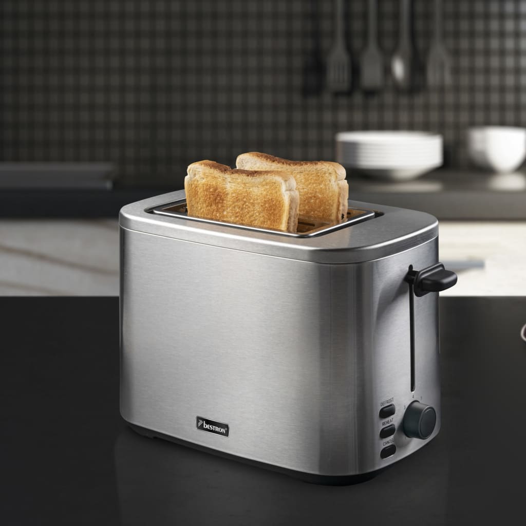 Bestron Toaster ATO800STE 800 W Edelstahl