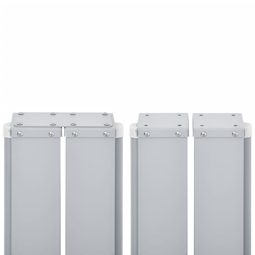 vidaXL Ausziehbare Seitenmarkise Braun 120 x 600 cm