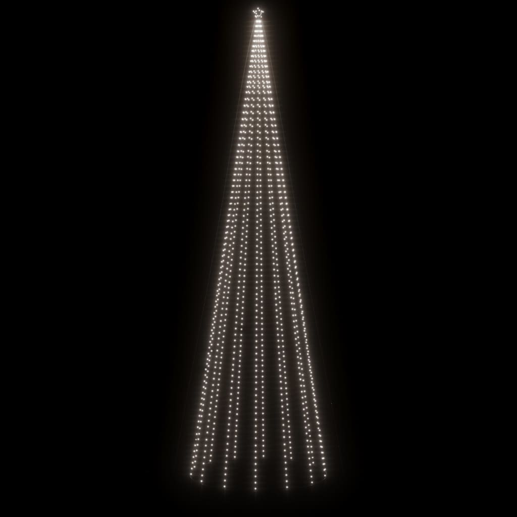 vidaXL LED-Weihnachtsbaum mit Erdnägeln Kaltweiß 1134 LEDs 800 cm