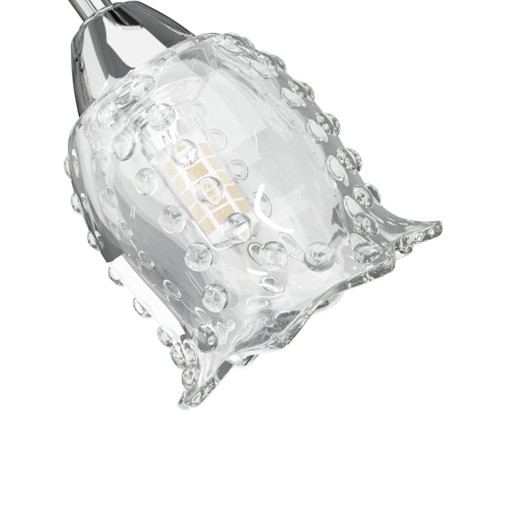 vidaXL Deckenleuchte mit Glasschirmen in Blumenform für 4 G9 LEDs