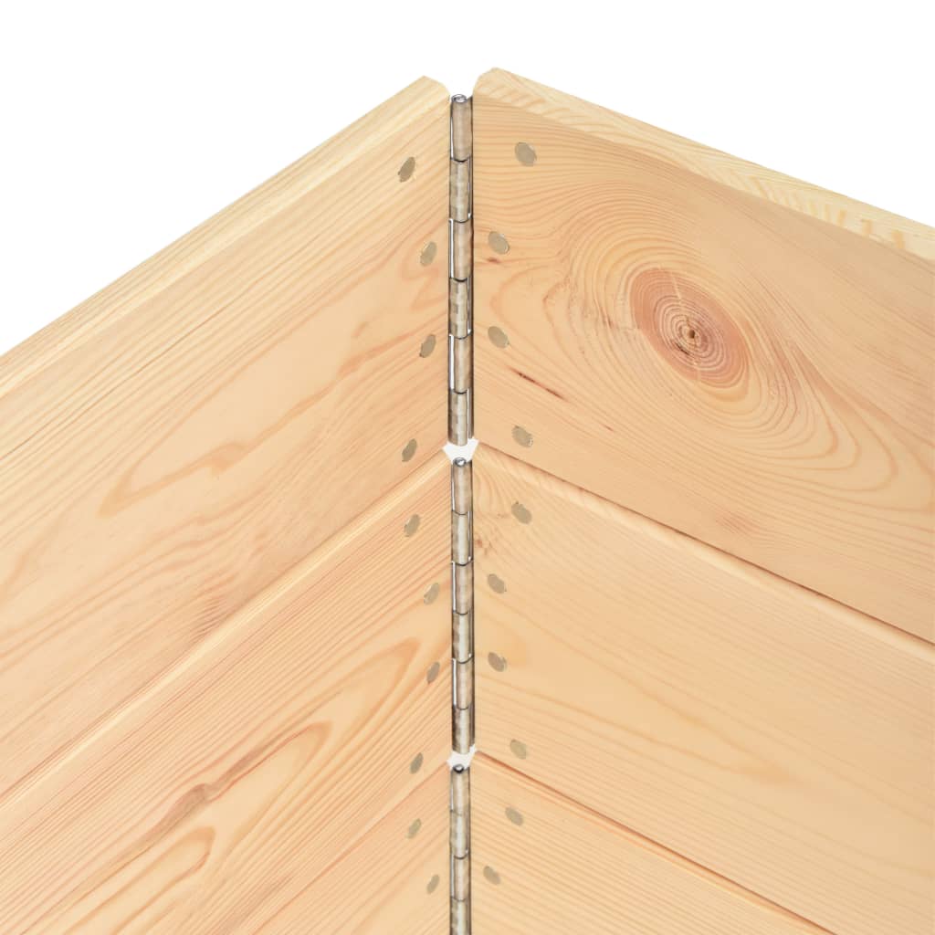 vidaXL Paletten-Aufsatzrahmen 3 Stk. 50×150 cm Kiefern-Massivholz