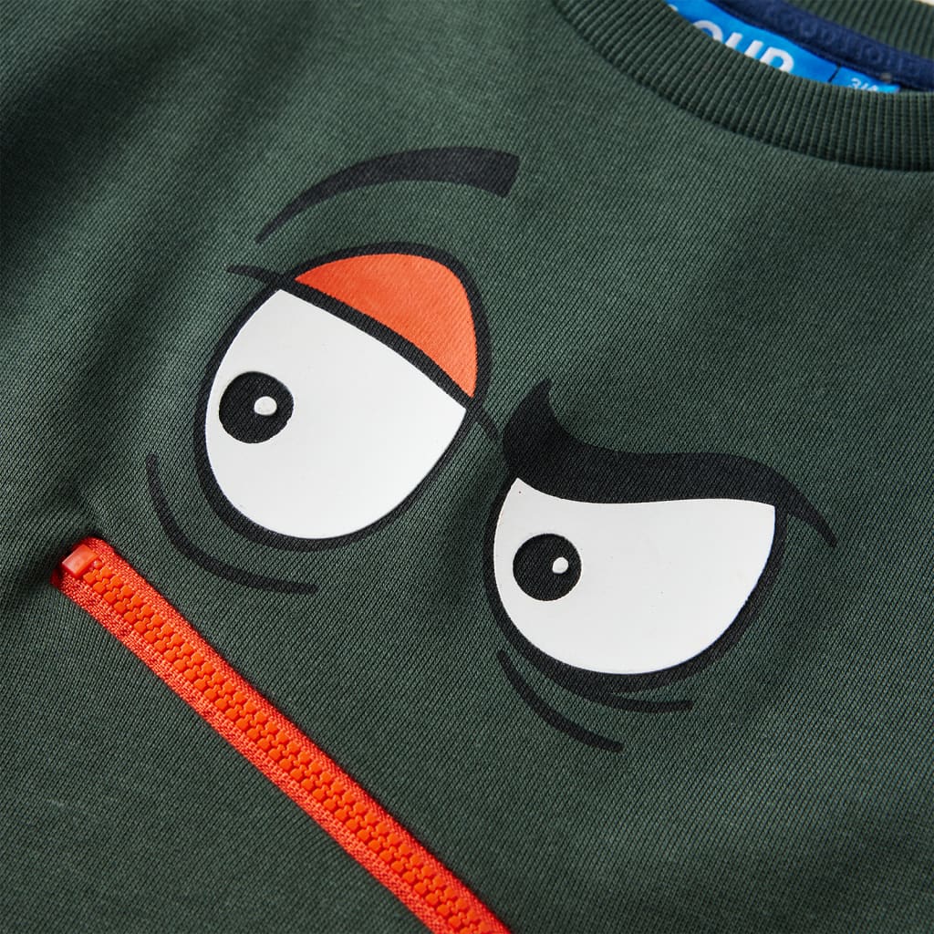 Kinder-Sweatshirt Dunkelgrün 92