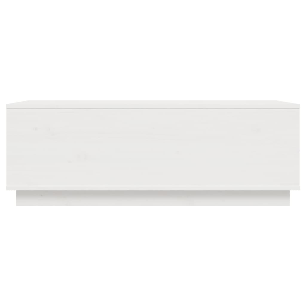 vidaXL Couchtisch Weiß 100x50x35 cm Massivholz Kiefer