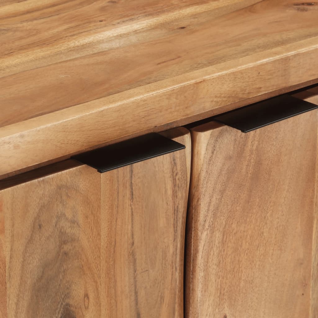 vidaXL Sideboard 60x36x76 cm Akazie Massivholz mit Naturkanten
