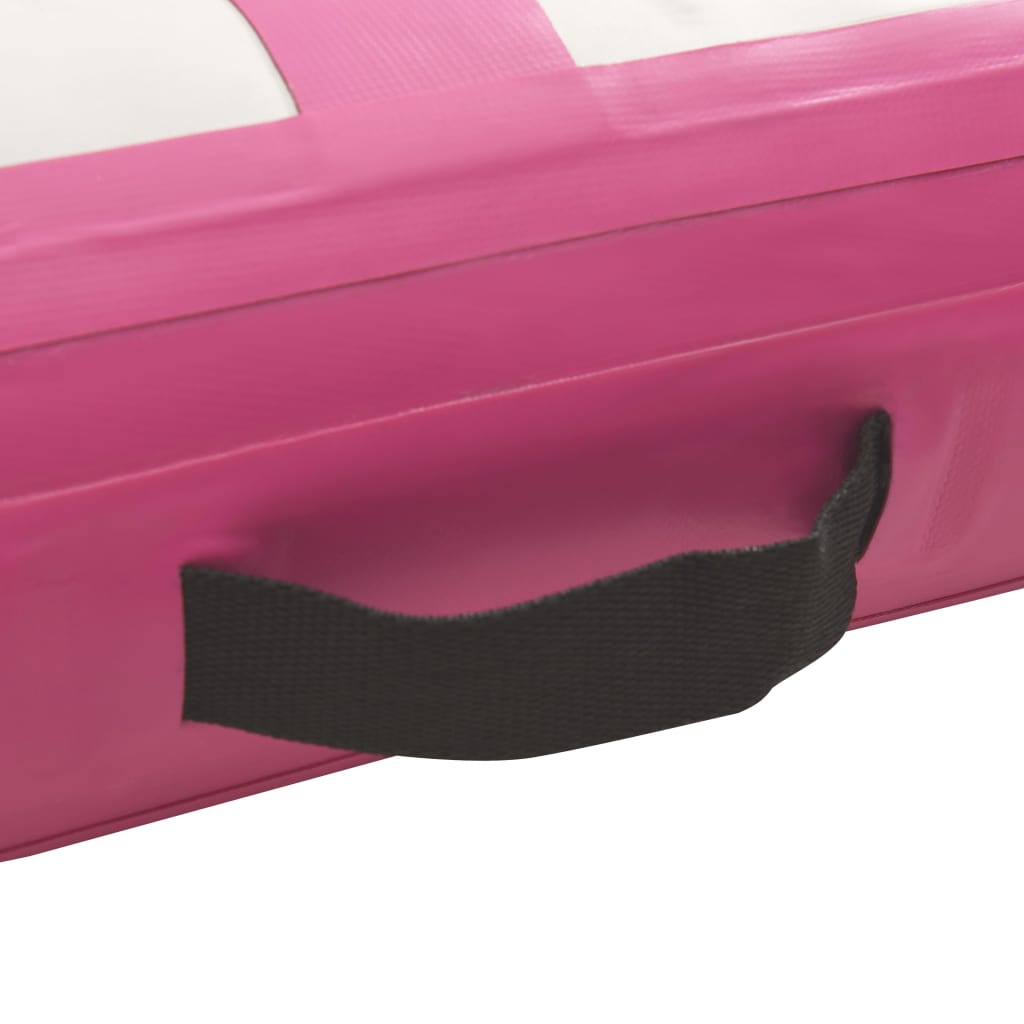 vidaXL Aufblasbare Gymnastikmatte mit Pumpe 200x200x10 cm PVC Rosa