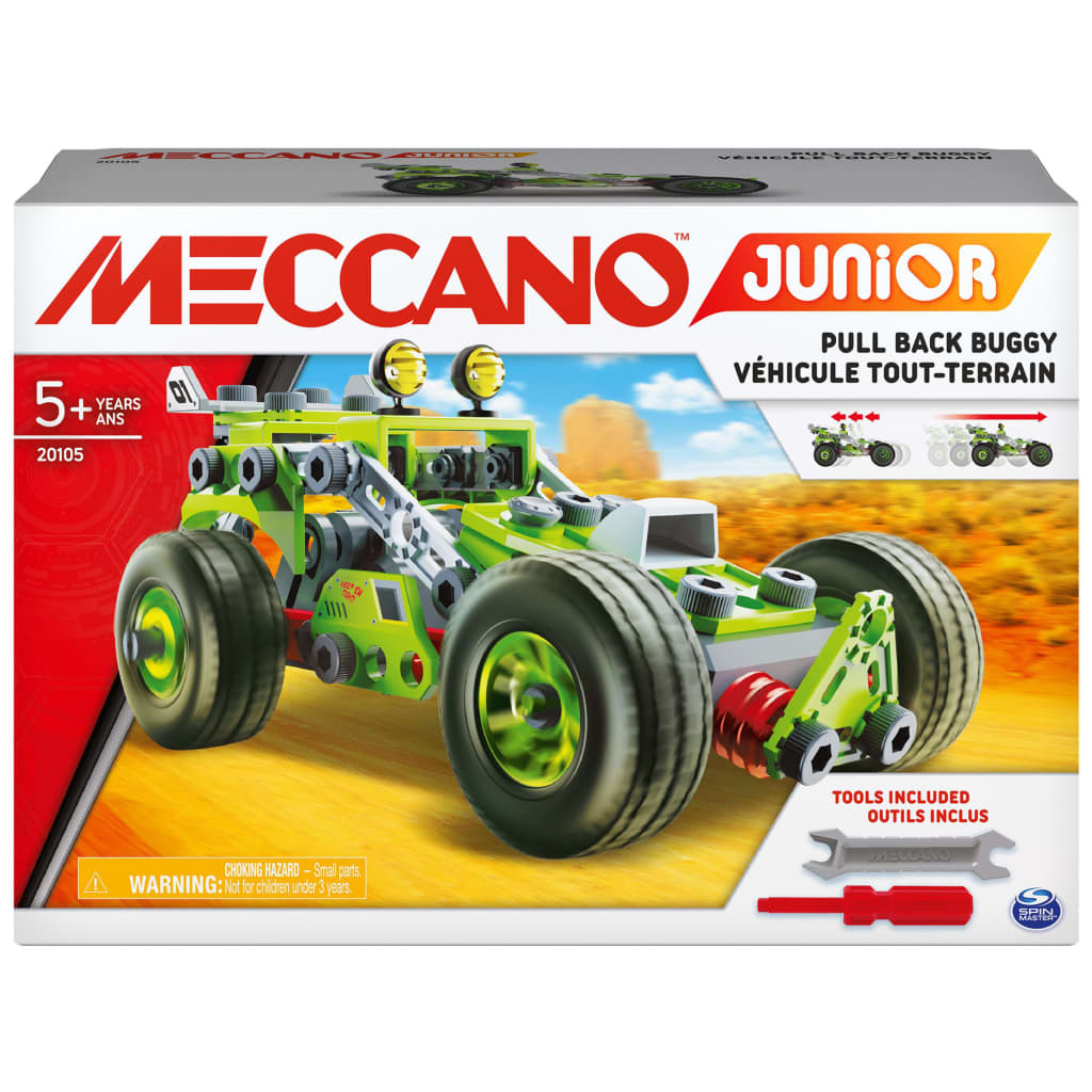 Meccano Junior Deluxe Buggy-Auto zum Zurückziehen