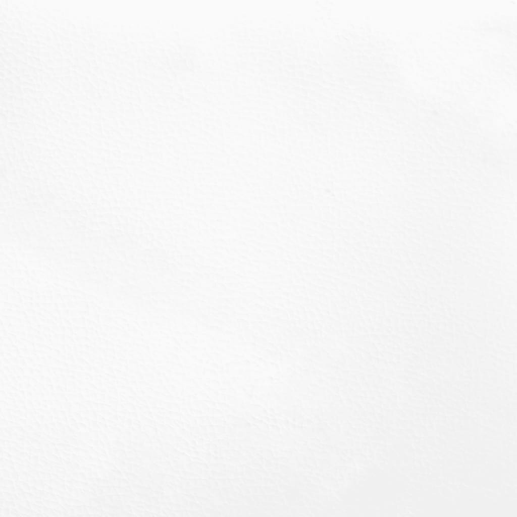 vidaXL Bettgestell Weiß 120x190 cm Kunstleder