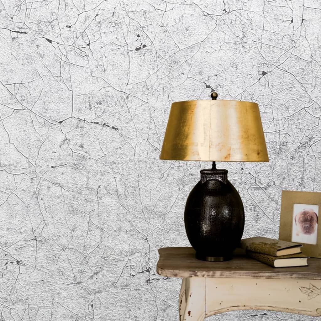 Noordwand Tapete Vintage Deluxe Stucco Crackle Grau