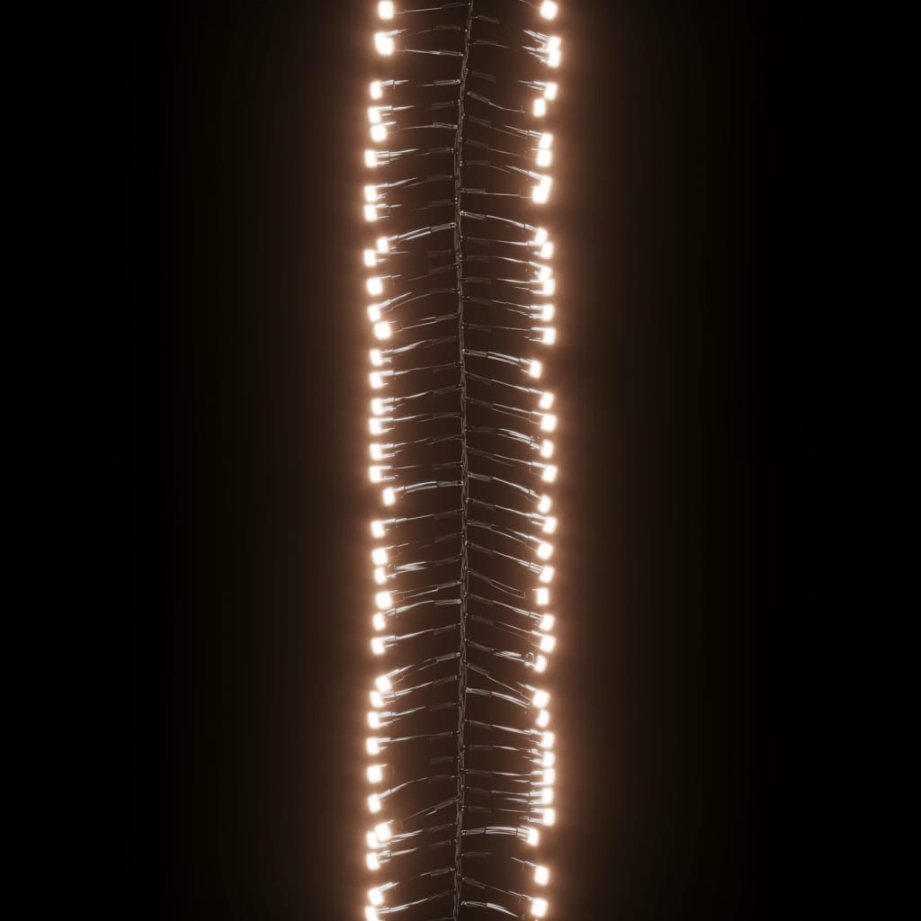 vidaXL LED-Lichterkette mit 1000 LEDs Warmweiß 11 m PVC