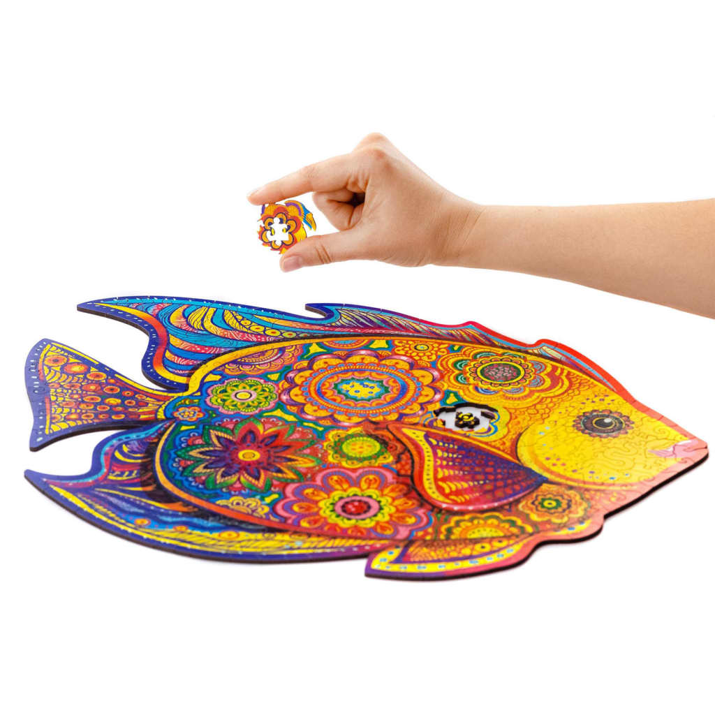 UNIDRAGON 331-tlg. Holzpuzzle Shining Fish King Size 40x31 cm