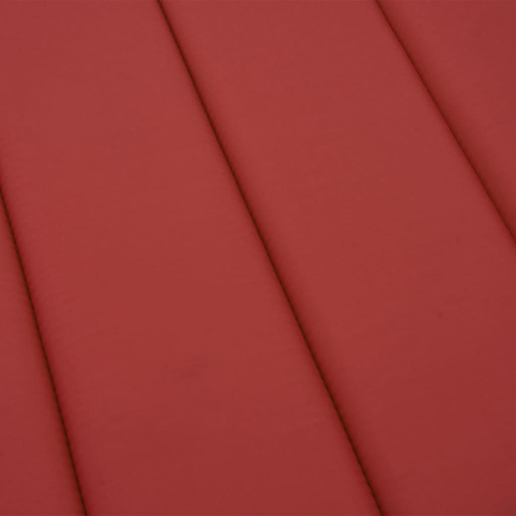 vidaXL Sonnenliegen-Auflage Rot 186x58x3 cm Oxford-Gewebe