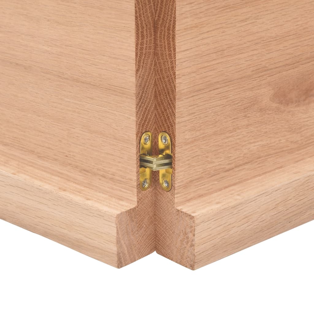 vidaXL Tischplatte 120x50x(2-4) cm Massivholz Behandelt Baumkante